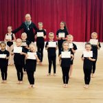 Funky Feet dancers with their Surrey Dance School Awards certificates